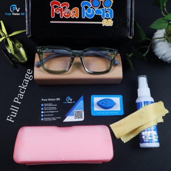 Olive Edge – (Green Transparent Frame)