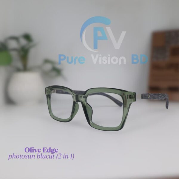Olive Edge – (Green Transparent Frame)