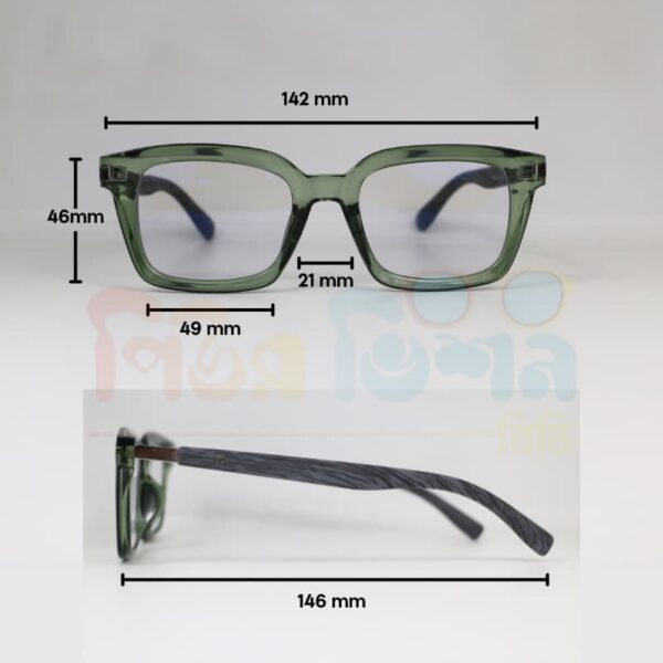 Olive Edge – (Green Transparent Frame)