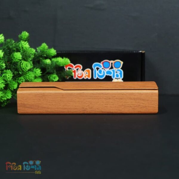 Premium Wooden Finish Hard Glass Box