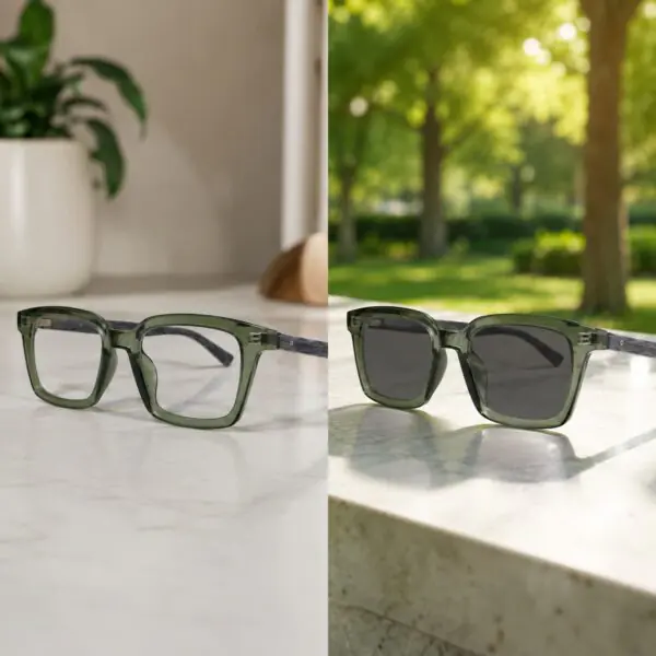 Olive Edge – (Green Transparent Frame)