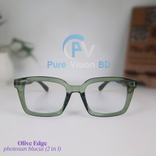 Olive Edge – (Green Transparent Frame)