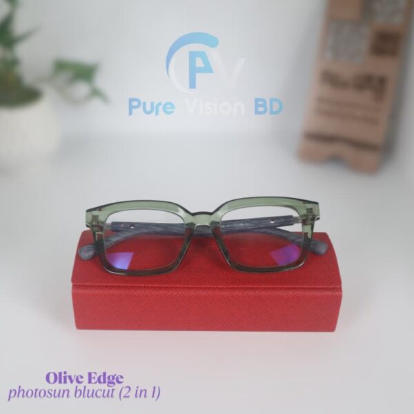 Olive Edge – (Green Transparent Frame)
