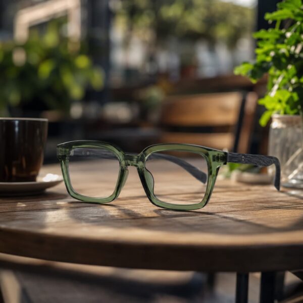 Olive Edge – (Green Transparent Frame)