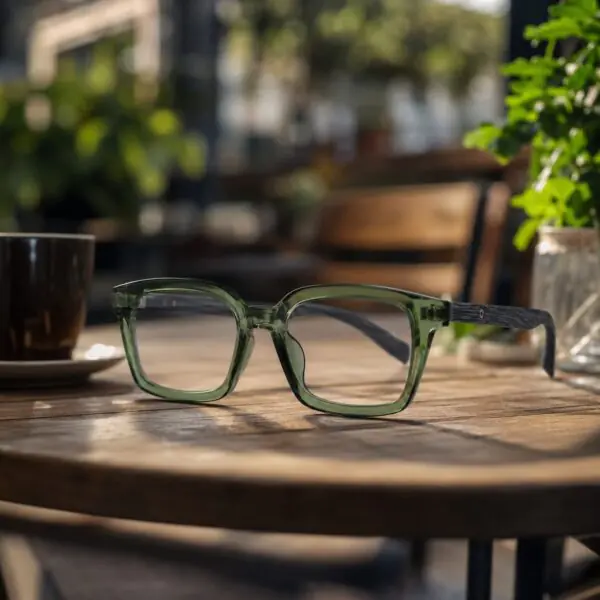 Olive Edge – (Green Transparent Frame)