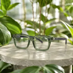 Olive Edge – (Green Transparent Frame)