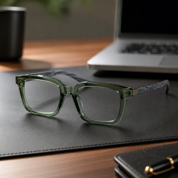 Olive Edge Eyeglass