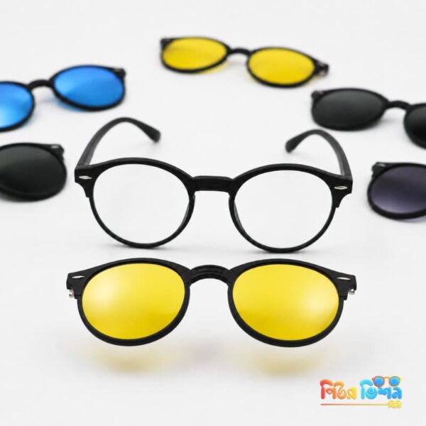 6-in-1 Magnetic Clip-On Eyeglass