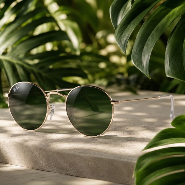 Classic Round (RB3447) Green coating Golden