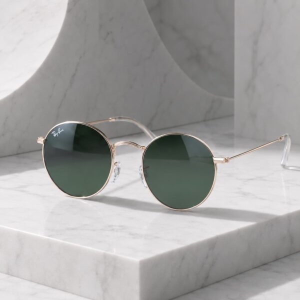 Classic Round (RB3447) Green coating Golden