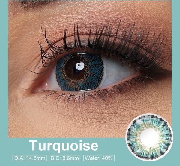 Contact lens Turquoise