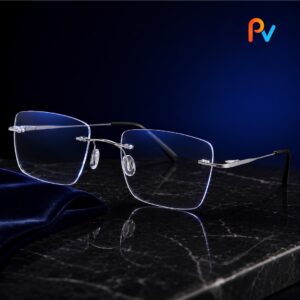 Titan Edge Rimless Frame – Silver