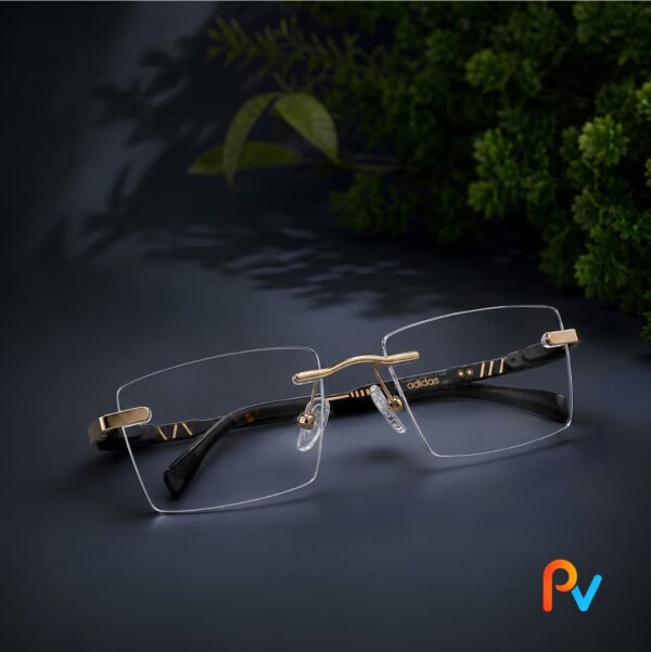 Adidas Premium Rimless Frame – Gold & Black