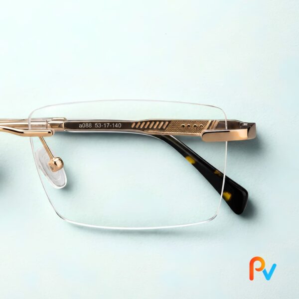Adidas Premium Rimless Frame – Gold & Black