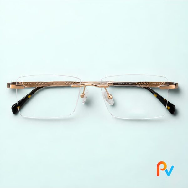 Adidas Premium Rimless Frame – Gold & Black